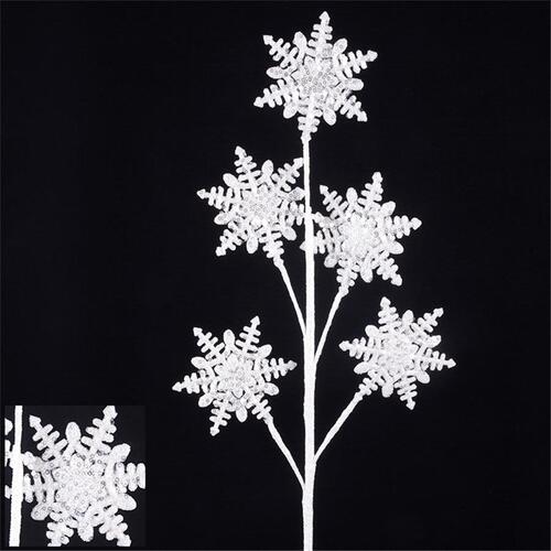 White Snowflake Pick 65cm