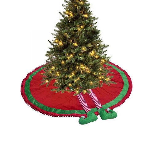 Christmas Elf Leg Tree Skirt 90cm