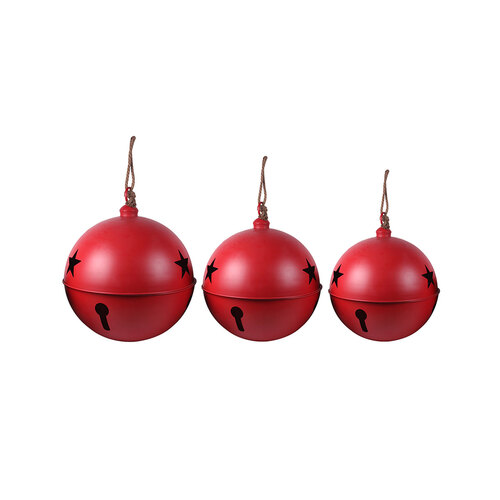 Matt Red Metal Jumbo Bells