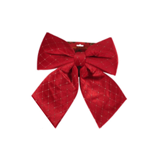 RED Velour Christmas Tree Bow