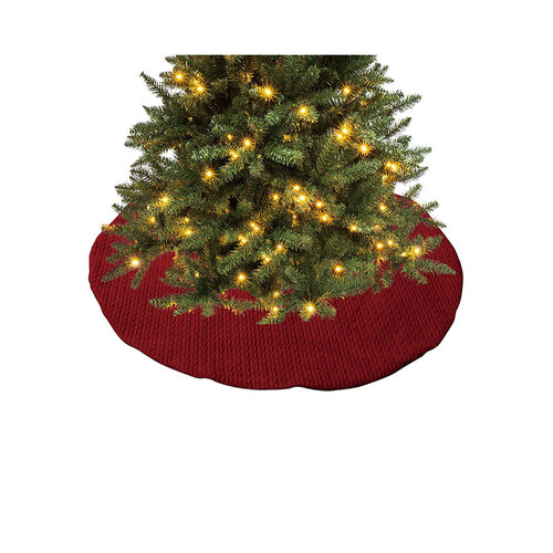 Christmas Tree Skirt Red Velvet 120cm