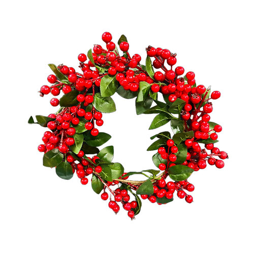 Christmas Berry Ring Wreath 22cm