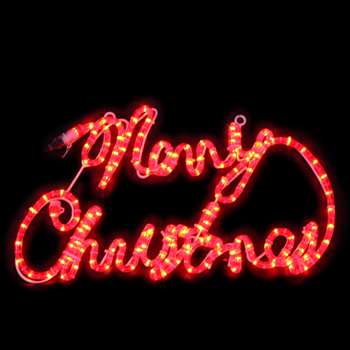 Merry Christmas LED Rope Light Motif